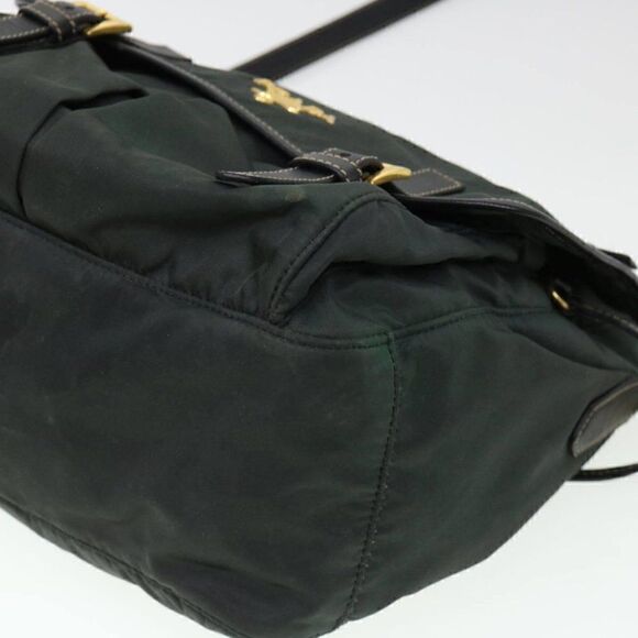 PRADA Shoulder Bag Nylon Khaki - Picture 15 of 15
